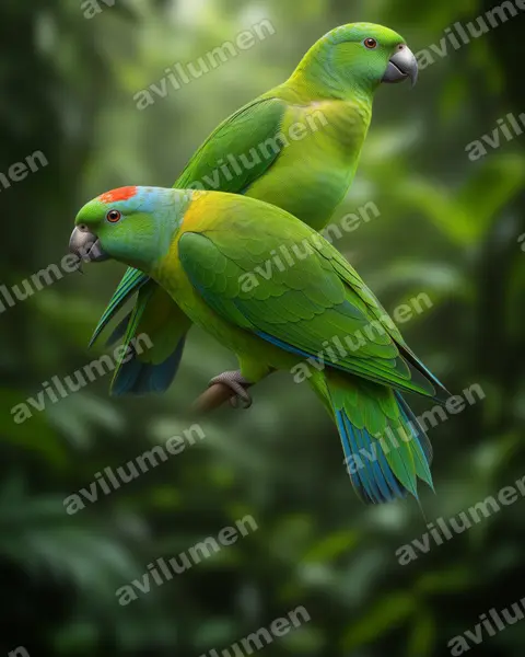 Illustration Réaliste : Prioniturus verticalis (Palette des Sulu)