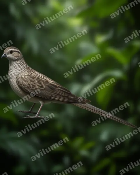 Realistic illustration: Psittacula exsul (Newton's parakeet)
