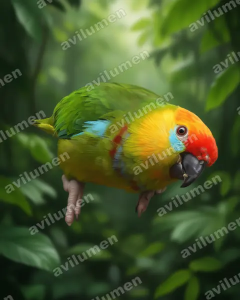 Realistic illustration: Psittaculirostris desmarestii (Large Fig Parrot)
