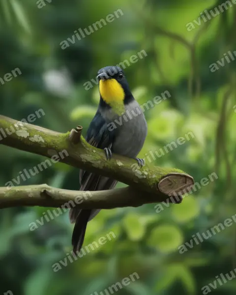 Realistic illustration: Ramphomicron dorsale (Black-backed thornbill)