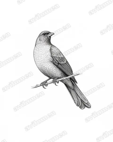 Illustration Encre : Ruwenzorornis johnstoni (Touraco du Ruwenzori)